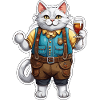 Lederhose / Tier / Tracht / Tradition / Katze