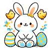 Cute easter bunny