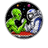 Alien Astronaut Arm Wrestling