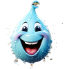 Der lachende Wassertropfen