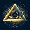 Triangle in the golden ratio
