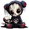 Cute Emo Teddy Bear