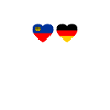 Liechtenstein Allemagne Heartbeat Flag