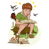 Boy with book