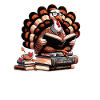 Thanksgiving Reading Turkey Booklover Book