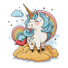 Das Regenbogen-Einhorn