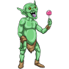 Leprechaun Halloween sucettes