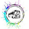Schulbus schule Bunt