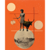 Sagittarius collage art astrology