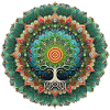 Mandala Baum des Lebens Bunt