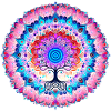 Mandala-Baum der Farben