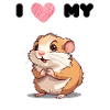 Hamsterliebe - süßer Hamster