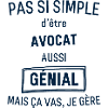 Avocat Génial bleu