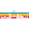 Vibrant Skyline Stripes