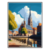 Roermond Nederland Vintage reizen Poster WPA kunst
