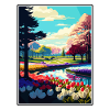 Keukenhof Gardens Netherlands Travel Poster