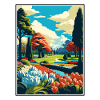 Keukenhof Gardens Netherlands Travel Poster