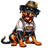 Rottweiler dogs Bayern design