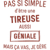 tireuse GÉNIALE rouge brunâtre foncé