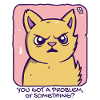 Got a problem? Passive-aggressive cat
