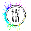 Gabel Besteck Bunt Kochen