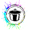 Kochtopf Icon Bunt Kochen