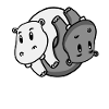 Yin Yang Hippopotamus
