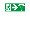 Emergency Exit Parachute Paraglider
