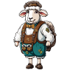 Lederhosen / Animal / Costume traditionnel / Tradition / Mouton