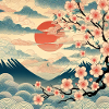 Ukiyo-e Style Sunrise II