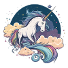 Regenbogen-Einhorn
