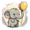 Baby Elephant Love