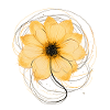 Rose One-Line Drawing Style