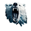 Geometric Style Polar Bear
