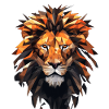 Geometric Lion Animation