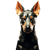 Geometric Dog Animation
