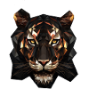 Geometric Tiger Animation