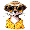 Meerkat with sunglasses Meerkat