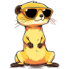 Meerkat with sunglasses Meerkat