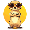 Meerkat with sunglasses Meerkat