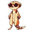 Meerkat with sunglasses Meerkat