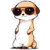Meerkat with sunglasses Meerkat