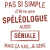Spéléologue GÉNIALE rouge brunâtre foncé