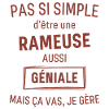 Rameuse GÉNIALE rouge brunâtre foncé