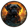 Schwarzer Mops