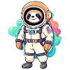 Faultier Astronaut Illustration