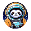Sloth Astronaut Illustration