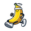 Sporty banana