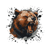 Grizzly Bear Head Symbol Animal
