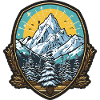 Landschaft Berge Wappen
